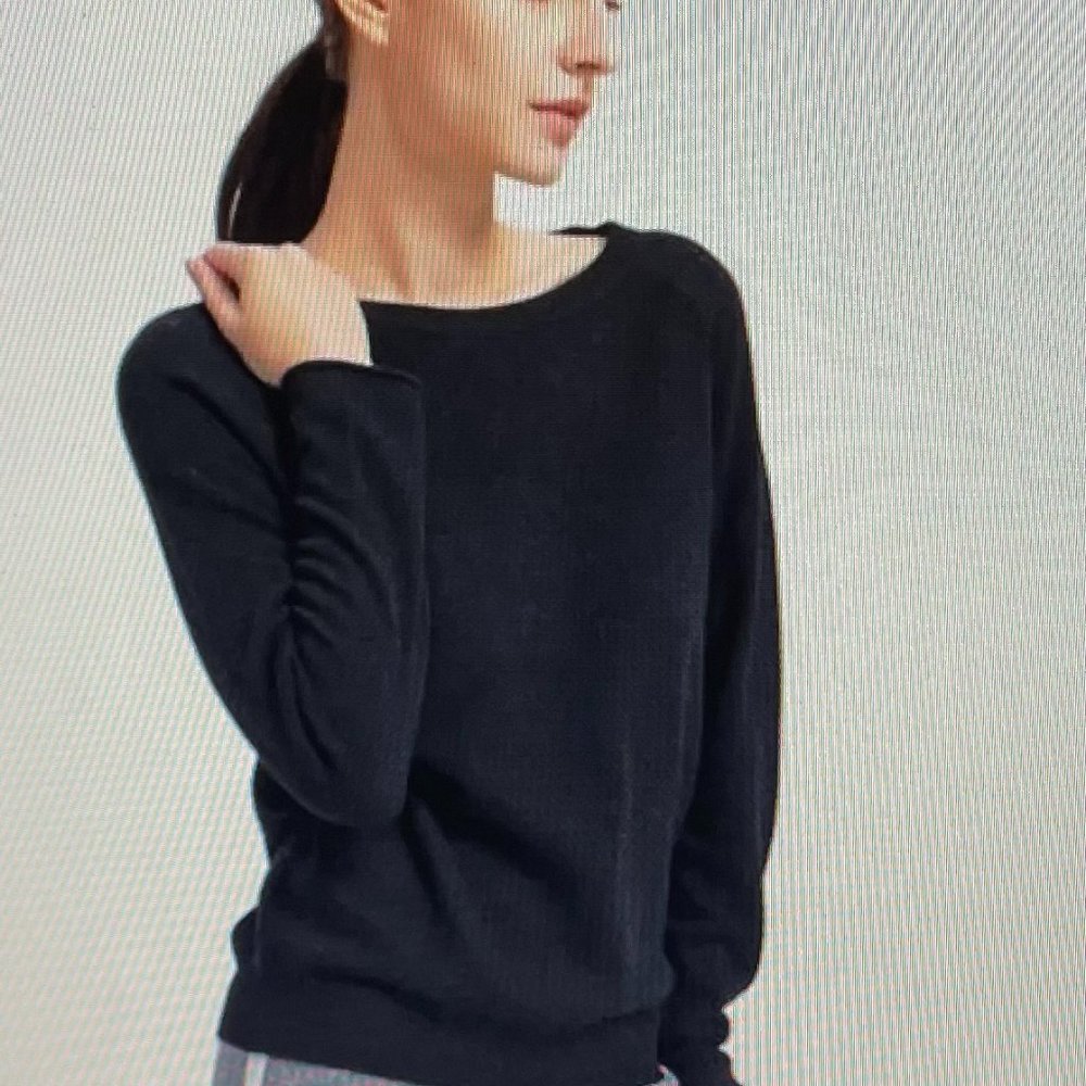 Gentle Herd Black Cashmere Sweater Small Brand New NWT